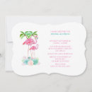 Search for palm trees baby shower invitations Flamingo