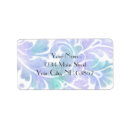 Search for purple and aqua return address labels Elegant