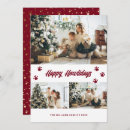 Search for happy pawlidays christmas cards Red