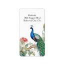 Search for peacock bird return address labels Modern