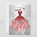 Search for red and silver birthday invitations Flowers