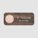 Search for wood name tags Business