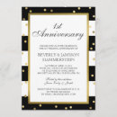 Search for 1st wedding anniversary invitations Black and white