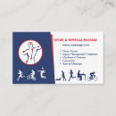 Search for sports massage business cards Therapy