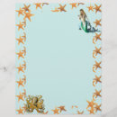 Search for mermaids stationery paper Beach