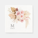 Search for boho wedding napkins Monogrammed