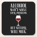 Search for funny alcohol coasters Wine lover