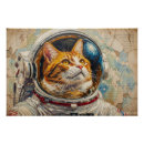 Search for space cat posters Astronaut