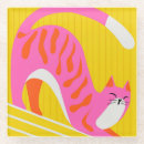 Search for feline lover coasters Whimsical