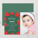 Search for berry sweet birthday invitations Green