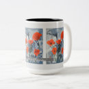 Search for red poppy flower mugs Modern