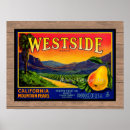 Search for vintage fruit crate labels posters California