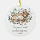 Search for woodland animals baby christmas tree decorations Winter wonderland