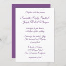 Search for violet invitations Calligraphy