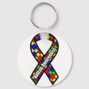 Search for autism ribbon key rings Support