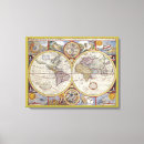 Search for old world map canvas prints Antique maps