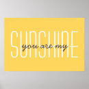Search for you are my sunshine posters Typography