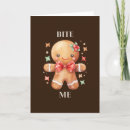 Search for funny gingerbread man christmas cards Bite me
