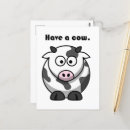 Search for funny cow puns postcards Humour