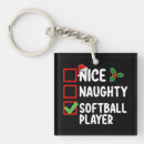 Search for softball key rings Santa