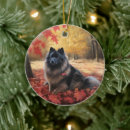 Search for keeshond christmas tree decorations Pet