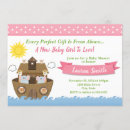 Search for noah baby shower invitations Pink
