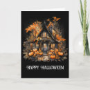 Search for haunted house halloween cards Spooky