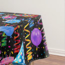 Search for confetti tablecloths Colourful