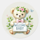 Search for welcome baby girl stickers Bear