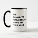 Search for funny grandson mugs Grandfather