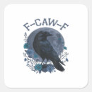 Search for funny crow bird stickers F caw f