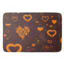 Search for heart bath mats Orange