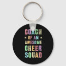 Search for funny cheer coach key rings Support team