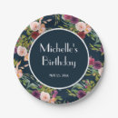 Search for navy and burgundy paper plates Flowers