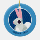 Search for white rabbit christmas tree decorations Fluffy