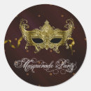 Search for masquerade party stickers Black