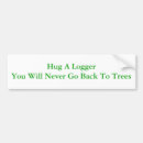 Search for hug bumper stickers Logger