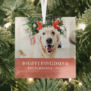 Search for dog lover christmas tree decorations Happy pawlidays