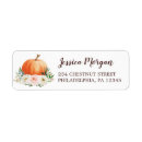 Search for fall in love return address labels Pumpkin