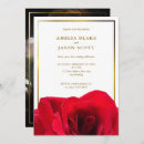 Search for red white and gold wedding invitations Minimalist