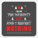 Search for no regrets stickers Santa claus