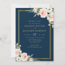 Search for blush and navy invitations Elegant