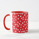 Search for heart candy mugs Red and white