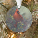 Search for red cardinal christmas tree decorations Green