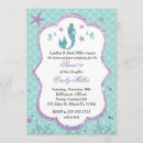 Search for mermaid sweet 16 invitations Glitter