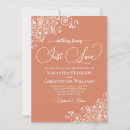 Search for orange with white wedding invitations Nothing fancy just love