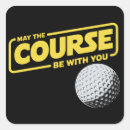 Search for courses stickers Funny golfer