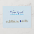 Search for new home new house postcards Blue