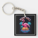 Search for retro flamingo key rings Tropical