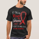 Search for hiv aids awareness tshirts Red